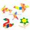 2016 New Design Kids Building Block Toys Wooden Puzzle Blocks Educational Diy Toys for Children