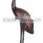 43 Inch Sculptured Cranes in Bronze Finish