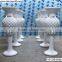 new design wedding decoration white glass fiber vase wedding pillar for wedding and party decor(VS-238W)