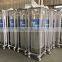 210L High Pressure Cryogenic Dewar Flask , Liquid Oxygen Nitrogen Gas Cylinder for Sale