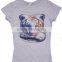 grey girl tshirt custom with printing designs for wholesale