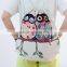 High Quality Jacquard Foldable striped Shopping bag, shopping backpack