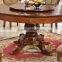 Foshan furniture solid wooden round dining table and chair european style