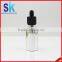 30ml silver gold child proof glass dropper bottle