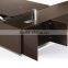 DT-12 wooden office desk stainless steel table base office executive desk                        
                                                Quality Choice