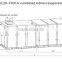 AOLAN combined dew point indirect evaporative cooling 5000m3/h to 2000m3/h air flow