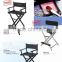 Silver/black aluminum beauty chair director chair OEM/ODM available Middle size A8632-B