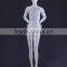 abstract plastic female mannequin, transparent sitting mannequin