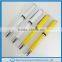 OEM Design Logo New Metal Roller Pen ,Wholesale White &Yellow Metal Ballpoint Pen