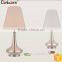 Modern Metal new table lamp with fabric shade decorative nickel plated table lamps modern