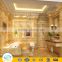 32"x32" Golden marble stone 3d floor art micro crystal polished glazed floor tile