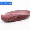 YJ-3036 drawing line leather wrapped clamshell style eyeglass case