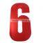 Red reflective pvc Soft Print Label Reflective Number Sticker Card
