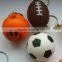 2016 New soccer ball shaped floating keychain/pu key chain                        
                                                Quality Choice