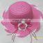 Cheap special embroidery straw hat for children