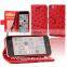 2015 Best Selling High Quality PU Leather Flip Case for Iphone 5C, With ID Card Slot