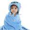 Variety Styles Fabric Cartoon Pattern Baby Bathrobe With Hood