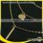 copper bead long plain gold necklace for women designs