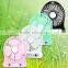 Mini usb fan rechargeable fan plastic cooling fan with 2000Mah lithium battery fan