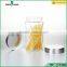 1000ml round glass storage jar /glass jar with metal lid wholesale