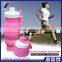 Hot Selling 500ml foldable silicone bottle With High quality