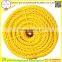 3- strand yellow polypropylene rope