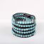 Fashion Turquoise Wrap Bracelet Women 6MM 5 Layer Bracelet Bangle Girl Gifts Jewelry Wholesale Free shipping