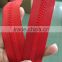 5# red teeth plastic zipper close end with top stop auto slider