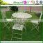Hot Selling Antique Vintage Design 3 Pcs Folding Table Chair Garden Patio Set For Home Garden