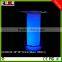LED Bar Furniture KD-BS314 LED glowing cocktail bar table with glass