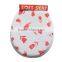 Colourful flower design plastic toilet seat cushion