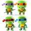 4pcs Set POP Teenage Mutant Ninja Turtles Leonardo/Micelangelo/Raphael/Donatello Vinyl TMNT Figure NIB