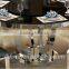 Foshan wholesale modern home furniture round 8 seats glass dining table