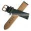 Stamp Logo Genuine Leather Canvas Fancy Wrist Band