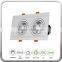 2x20W 3*20W 40Watts 60W Square LED Downlight COB CRI90 100LM/W