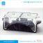 Acrylic Plastic Salt Sugar Pepper pot set with spoon