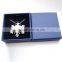 Fashion blue fancy cardboard jewelry packaing box