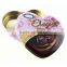 accept custom order heart shaped wedding tin gift box