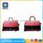 New wholesale large capacity 600D tote red ladies travel bags with wheel
