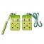 Fashion Rivet Studs Leather Credit ID Card Holder With Lanyard For Men And Women