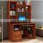 New design multifunction wooden computer desk with bookshelf