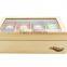 factory sale FSC&SA8000&BSCI bamboo wooden tea bags storage gift box