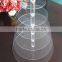 6 tier acrylic wedding cake stand clear round Cupcake Stand plexiglass cake display rack assembled