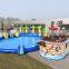 customized inflatable ground water park high sale huge inflatable pool with slides