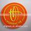 Sewing gutter border 3D brand logo rubber badge for shoes