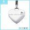 Aquamarine Birthstone Heart Charm in Sterling Silver (March)