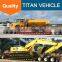TITAN heavy 150 ton low bed trailer , gooseneck 4 axis lowboy 150 ton trailer
