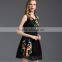 Pretty Steps 2016 Latest Dress Designs, Elegant Ladies Casual Sleeveless Slim V Neck Dress