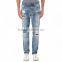 Biker Jeans Blue Denim jeans pantalon (LOTK007)