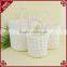 Wholesale Single Handle Design White Gift or Home Decorative Baskets